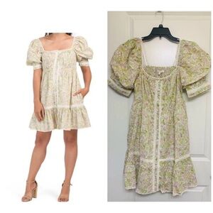 Love the Label Anthropologie floral mini dress size small